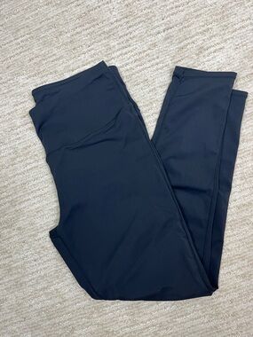 Oalka Pants Power Flex Yoga Workout Running Leggings Black XL